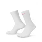 NIKE RUNNING LIGHTWEIGHT CREW SOCK - WHITE/BLACK/PUREPLATINUM/HYPERPINK