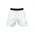 ARI MEN BREATHE 2IN1 V3 RUNNING SHORTS 3 INCHES - WHITE/WHITE/SILVER