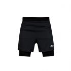ARI WOMEN BREATHE 2IN1 V3 RUNNING SHORTS 3 INCHES -  BLACK/BLACK/SILVER