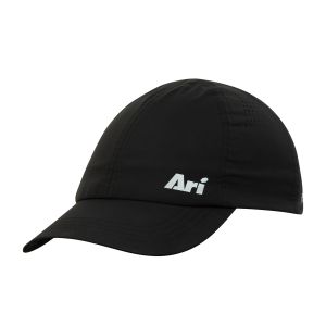 ARI ESSENTIAL DASH RUNNING CAP - BLACK/SILVER/BLACK