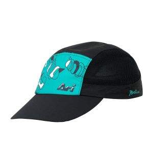 ARI X BENZILLA RUNNING CAP - BLACK/GREEN/SILVER