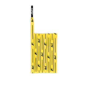 ARI COLORFUL SHOELACES - 3MM/115CM - YELLOW/YELLOW/BLACK