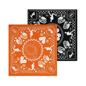 ARI ADEPT RUNNA RUNNING BANDANA - BLACK/ORANGE/WHITE