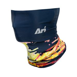 ARI ADEPT RISING SEA RUNNING MULTIFUNCTIONAL HEADWEAR - NAVY/YELLOW/SILVER