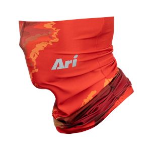 ARI ADEPT CRIMSON SKY RUNNING MULTIFUNCTIONAL HEADWEAR - ORANGE/RED/SILVER