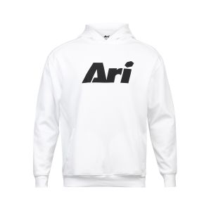 ARI ESSENTIAL HOODIE - WHITE/BLACK/WHITE