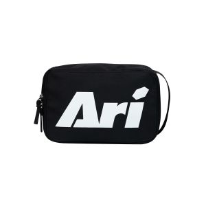 ARI ESSENTIAL TOILETRY BAG - BLACK/BLACK/WHITE