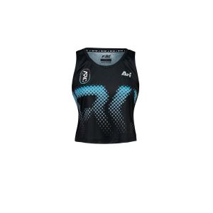 ARI WOMEN ARC RUNNING TANK - BLACK/BLUE/SILVER